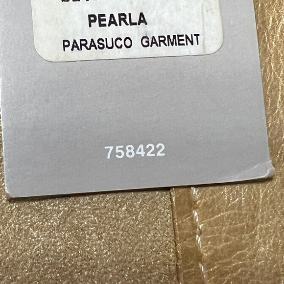 Vintage Parasuco Womens Patchwork Leather Pants Parasuco Jeans Pearl - Picture 6 of 6